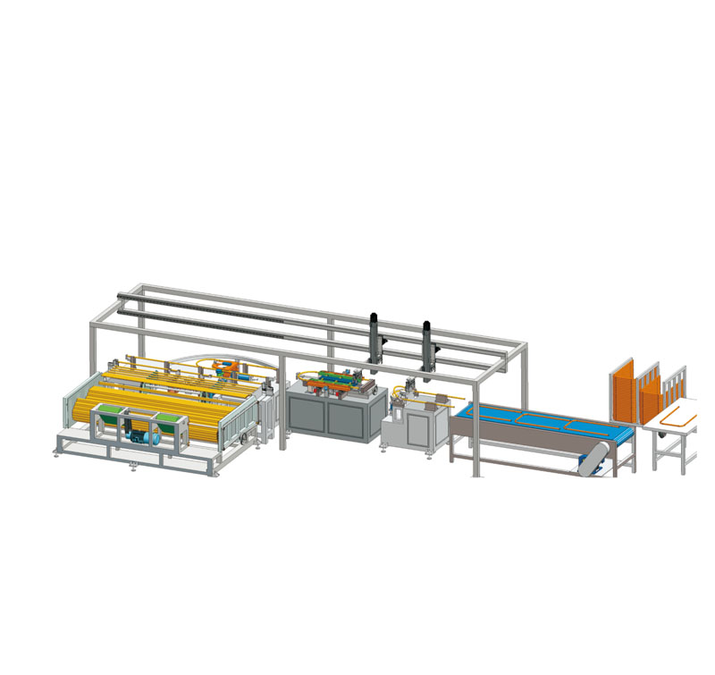德令哈圆管梯前后、后脚自动生产线